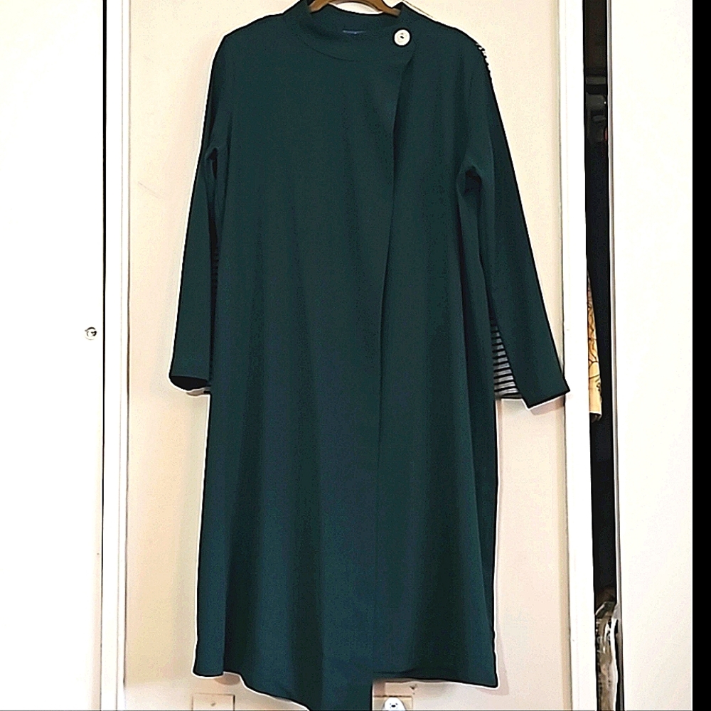 $199 SOLIKA wrap coat or long lightweight Outerwear or Long Maxidress